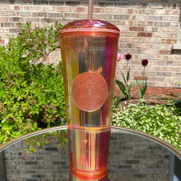 NWT Starbucks 2020 Orange Iridescent Tumbler - Picture 2 of 3